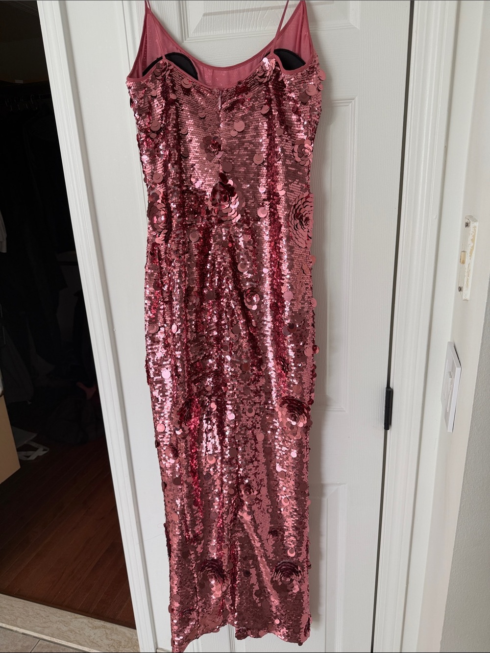 The New Arrivals Ilkyaz Ozel Isis Sequined Gown PINK - Picture 6 of 10